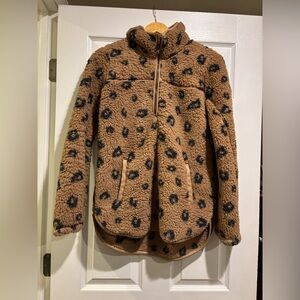 Cozy Brown Leopard Print women’s fleece